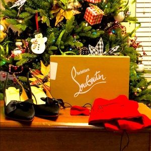 Christian Louboutin Black Slingback Heels